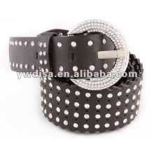 Women's PU Belt With Crystals